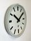 Industrial Grey Wall Clock from TN, 1960s, Image 3