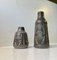 Vases Modernes en Céramique avec Trolls par Johgus, Danemark, 1970s, Set de 2 4