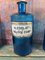 French Pharmacy Bottle in Blue Glass, 1860, Set of 4 3