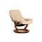 Poltrona Console e poggiapiedi in pelle di Stressless, set di 2, Immagine 2