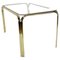 Mid-Century Brass and Glass Dining Table, Germany, 1970s 1