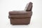 Danish Brown Leather Armchair, Denmark, 1970s 10