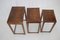 Nesting Tables in Walnut, Czechoslovakia, 1930s, Set of 3 5