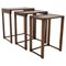 Nesting Tables in Walnut, Czechoslovakia, 1930s, Set of 3, Image 1