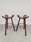 Mid-Century Brutist Spanish Barstools, 1960s, Set of 3 1