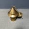 Brass Lantern Hanging Lamp with Yellow Glass 21