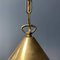 Brass Lantern Hanging Lamp with Yellow Glass 16