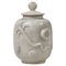 Pot à Couvercle Art Déco No. 7 Décor en Relief Nautique par Arne Bang, Danemark, 1930s 1
