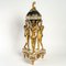 Gilt and Enameled Bronze Clock in White Marble The Three Graces 3