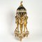 Uhr aus vergoldeter und emaillierter Bronze aus weißem Marmor Die Drei Grazien 3