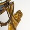 Orologio in bronzo dorato e smaltato in marmo bianco Le Tre Grazie, Immagine 4