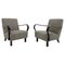 Mid-Century Modern Bentwood Armchairs H-320 attributed to Zindrich Halabala, 1940s, Set of 2 1