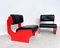 Italienische Mid-Century Modern Sessel, 1980er, 2er Set 4