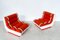 Mid-Century Modern Italian Red Lounge Chairs, 1960s, Set of 2 8