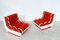 Mid-Century Modern Italian Red Lounge Chairs, 1960s, Set of 2, Image 8