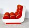 Poltrone Mid-Century moderne rosse, Italia, anni '60, set di 2, Immagine 9