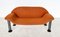 Mid-Century Modern Orange Sofa attributed to Burkhard Vogtherr for Hain + Tohme, 1980s, Image 4