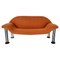Mid-Century Modern Orange Sofa attributed to Burkhard Vogtherr for Hain + Tohme, 1980s 1