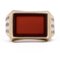 Vintage Mens 8k Gold and Carnelian Ring, 1950s 3