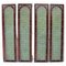 Italian Stained Glass Doors with Window Panels, Italy, 1890s, Set of 4 1