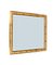 Mid-Century Square Wall Mirror in Brass and Bamboo, Italy, 1970s, Image 4