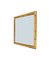 Specchio quadrato Mid-Century in ottone e bambù, Italia, anni '70, Immagine 6