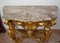 Louis XV Console in Golden Wood and Carved with Marble Top, 18th Century 2