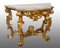 Louis XV Console in Golden Wood and Carved with Marble Top, 18th Century 1