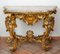 Louis XV Console in Golden Wood and Carved with Marble Top, 18th Century 7