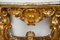 Louis XV Konsole aus goldenem Holz mit geschnitzter Marmorplatte, 18. Jh. 3