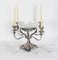 19th Century English Silver Plate Cut Glass Epergne Candleholder Centrepiece, Image 4