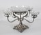 19th Century English Silver Plate Cut Glass Epergne Candleholder Centrepiece 12