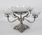 19th Century English Silver Plate Cut Glass Epergne Candleholder Centrepiece, Image 12