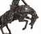 Figura de vaquero del Lejano Oeste vintage de bronce según Remington, años 80, Imagen 5