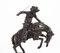 Figura de vaquero del Lejano Oeste vintage de bronce según Remington, años 80, Imagen 2