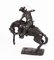 Figurine Cowboy du Far West Vintage en Bronze d'après Remington, 1980s 11