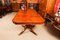 20th Century Brass Inlaid Dining Table & Shield Back Chairs, 1950s, Set of 15, Image 4