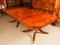 20th Century Brass Inlaid Dining Table & Shield Back Chairs, 1950s, Set of 15, Image 12