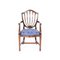 20. Jh. Esstisch mit Messing Intarsien & Shield Rücken Stühlen, 1950er, 15 . Set 16