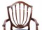 20. Jh. Esstisch mit Messing Intarsien & Shield Rücken Stühlen, 1950er, 15 . Set 19