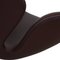 Swan Armlehnstuhl aus schokoladenfarbenem Nevada Anilin Leder von Arne Jacobsen für Fritz Hansen, 2000er 4
