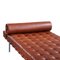 Barcelona Daybed Walnut Leather by Ludwig Mies Van Der Rohe, Image 4