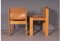 Ibisco Stühle aus Holz & Leder, 1970er,4 . Set 4