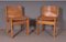 Ibisco Chairs in Wood and Leather, 1970s,Set of 4 5