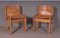 Ibisco Chairs in Wood and Leather, 1970s,Set of 4, Image 5