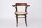 Vintage Desk Chair in Bentwood & Viennese Braid from Fischel, Austria 8