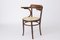 Vintage Desk Chair in Bentwood & Viennese Braid from Fischel, Austria 1