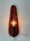 Mid-Century Danish Teak Curved Wall Lamp, 1960s 8