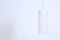 Vintage Cylinder Pendant Light in Opaline Glass, Italy, 1950s 3