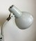 German Industrial Grey Scissor Wall Lamp from Sis, 1960s 15